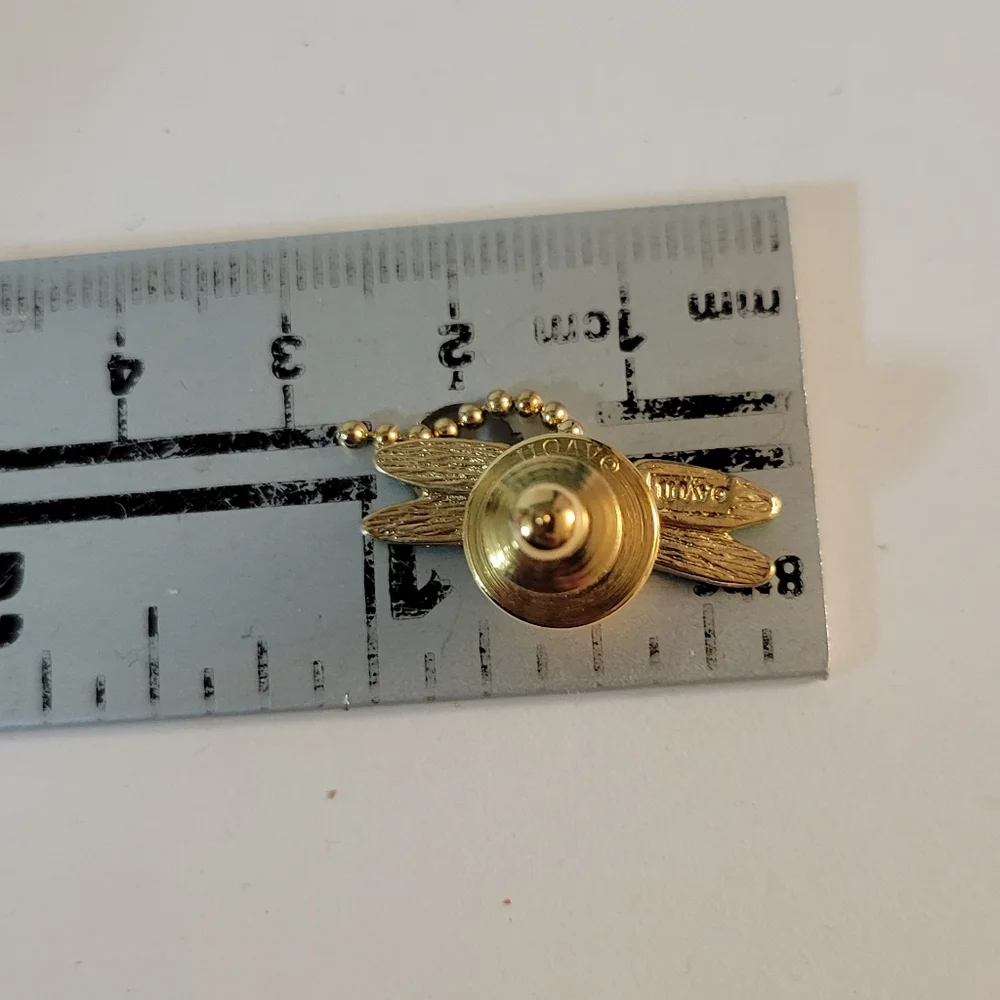 Vintage Avon Dragonfly Lapel Pin Blue Green Goldtone